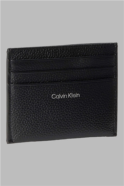 Calvin Klein Emblem Hw Pebble Cardholder Kadın Kartlık Siyah