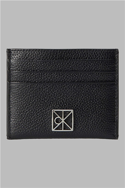 Calvin Klein Emblem Hw Pebble Cardholder Kadın Kartlık Siyah