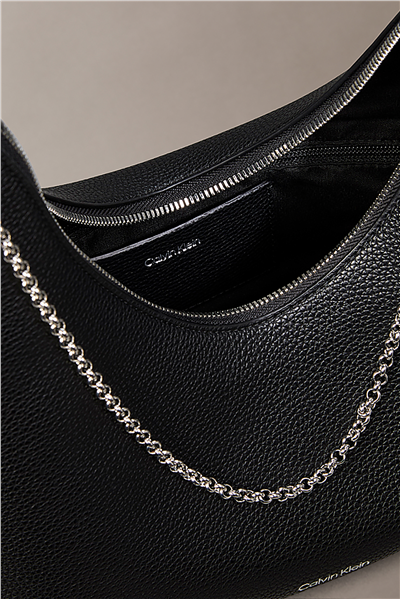 Calvin Klein Emblem Hw Pebble Sho Kadın Mini Omuz Çantası