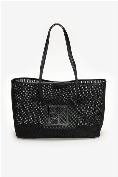 Calvin Klein Emblem Mesh Tote Kadın Omuz Çantası