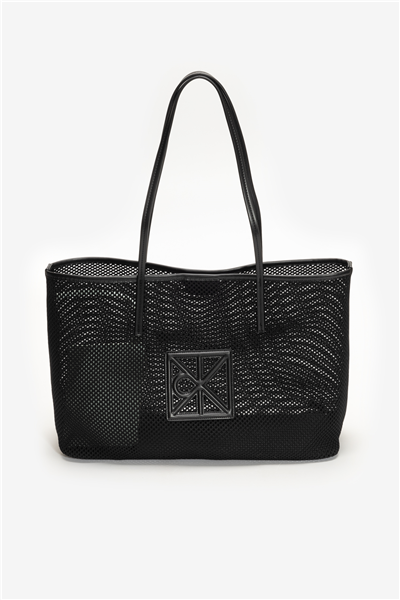 Calvin Klein Emblem Mesh Tote Kadın Omuz Çantası