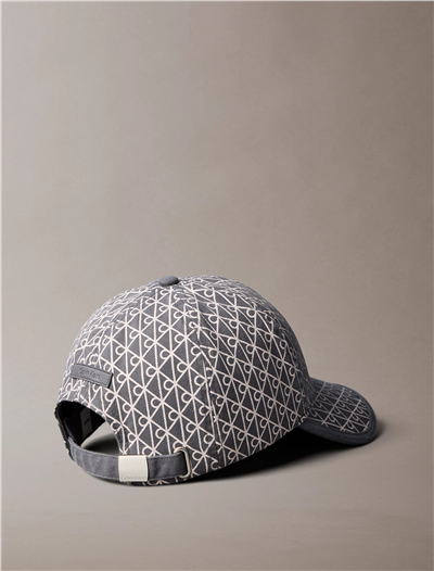 Calvin Klein Emblem Print W Leather Patch Cap Erkek Baseball Şapka