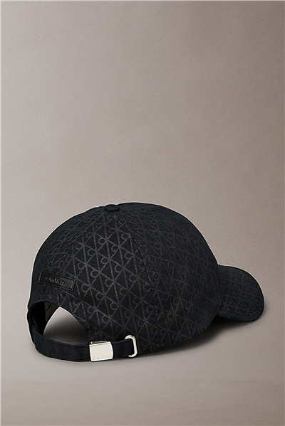 Calvin Klein Emblem Print W Leather Patch Cap Erkek Baseball Şapka