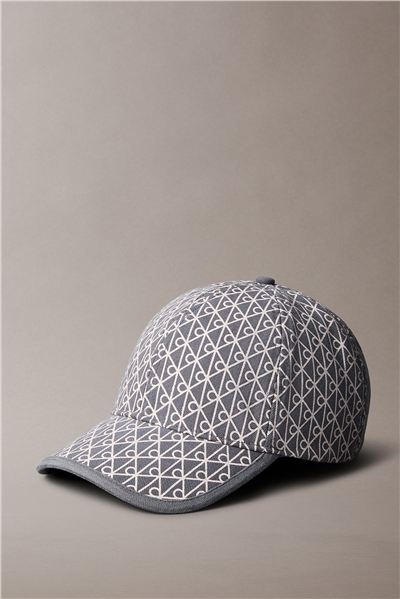 Calvin Klein Emblem Print W Leather Patch Cap Erkek Baseball Şapka