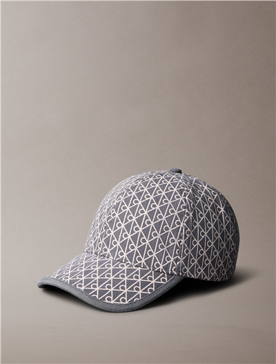 Calvin Klein Emblem Print W Leather Patch Cap Erkek Baseball Şapka