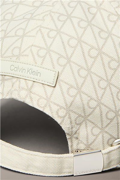 Calvin Klein Emblem Print W Leather Patch Kadın Baseball Şapka