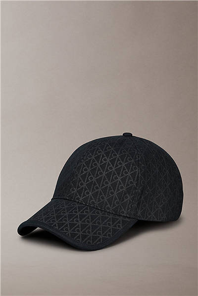 Calvin Klein Emblem Print W Leather Patch Cap Erkek Baseball Şapka
