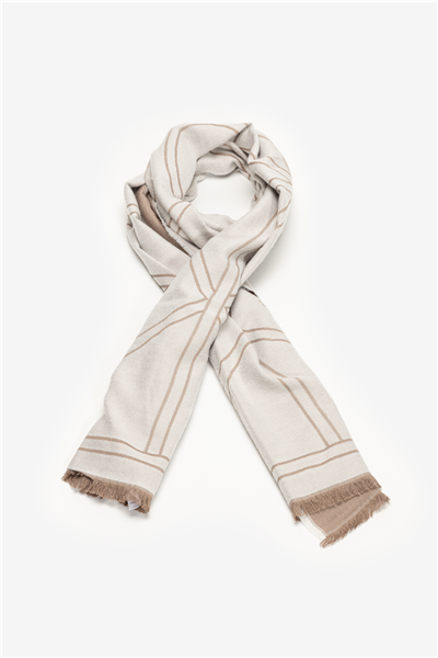 Calvin Klein Emblem Repeat LW Shawl W Fringes Kadın Şal