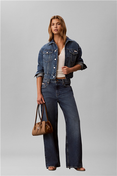 Calvin Klein Emblem Trio Jacquard Shoulder Ba Kadın Omuz Çantası
