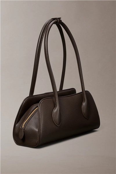 Calvin Klein Emblem Trio Pebble Shoulder Bag Kadın Omuz Çantası Kahverengi