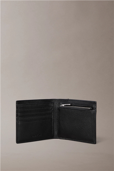 Calvin Klein Emblm Aop Emb Billfold W Coin Erkek Cüzdan Siyah