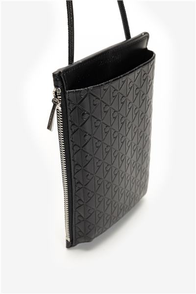 Calvin Klein Embossed Emblem Phone Crossbody Erkek Reporter Çanta