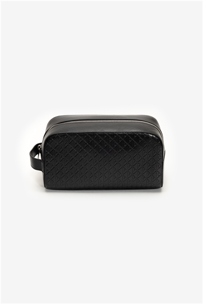 Calvin Klein Embossed Emblem Washbag Erkek El Çantası