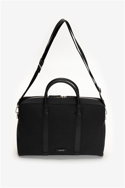Calvin Klein Embossed Woven Commuter Erkek Bilgisayar Çantası