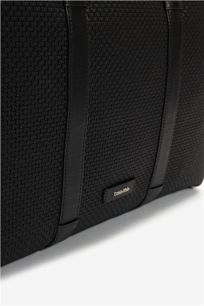 Calvin Klein Embossed Woven Commuter Erkek Bilgisayar Çantası