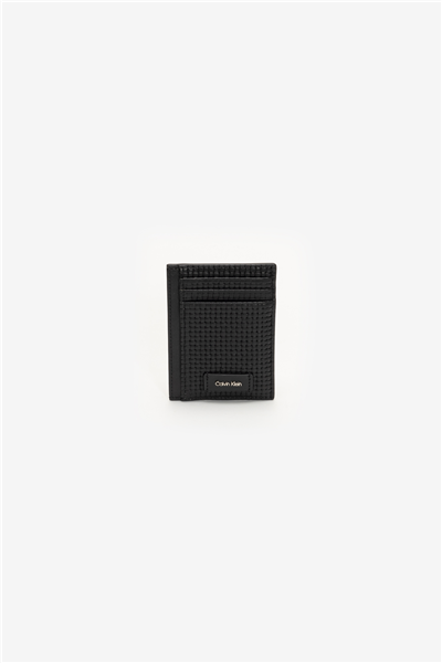 Calvin Klein Embossed Woven N/S Card Case Erkek Kartlık