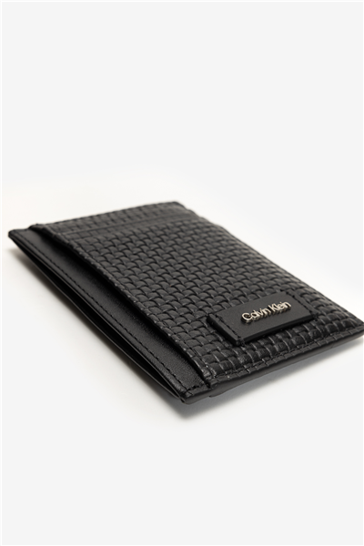 Calvin Klein Embossed Woven N/S Card Case Erkek Kartlık