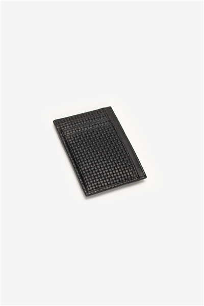 Calvin Klein Embossed Woven N/S Card Case Erkek Kartlık