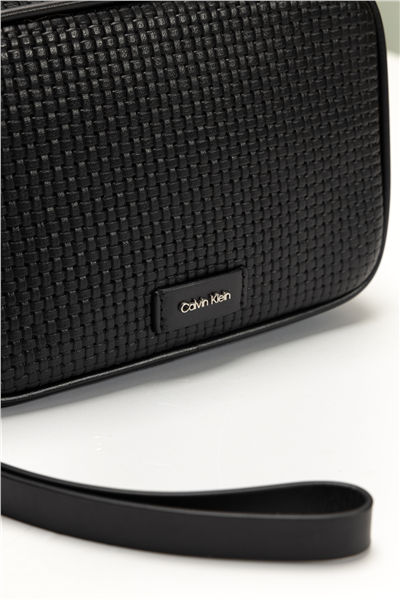 Calvin Klein Embossed Woven Zip Pouch Erkek Cüzdan