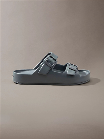 Calvin Klein Ergon Eva Double Bar Erkek Sandalet Gri