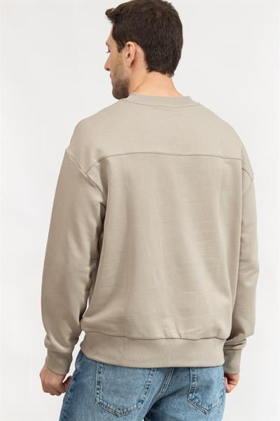 Calvin Klein Erkek Bisiklet Yaka Sweatshirt
