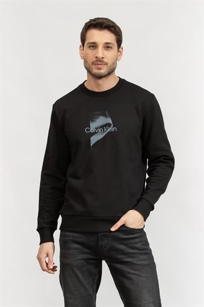 Calvin Klein Erkek Bisiklet Yaka Sweatshirt