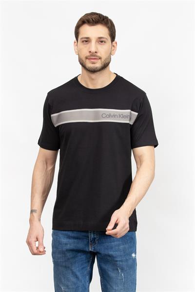 Calvin Klein Erkek Bisiklet Yaka T-Shirt Siyah