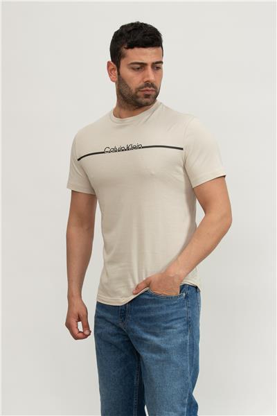 Calvin Klein Erkek Bisiklet Yaka T-Shirt