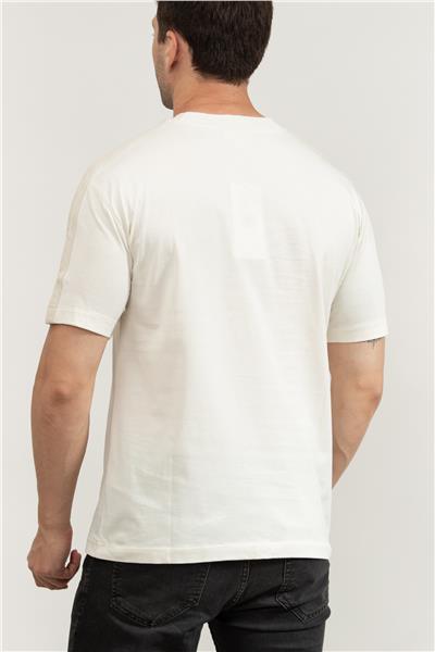 Calvin Klein Erkek Bisiklet Yaka T-Shirt Beyaz