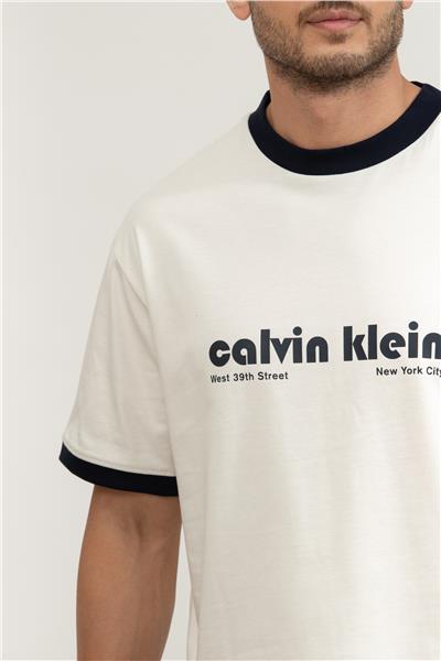 Calvin Klein Erkek Bisiklet Yaka T-Shirt