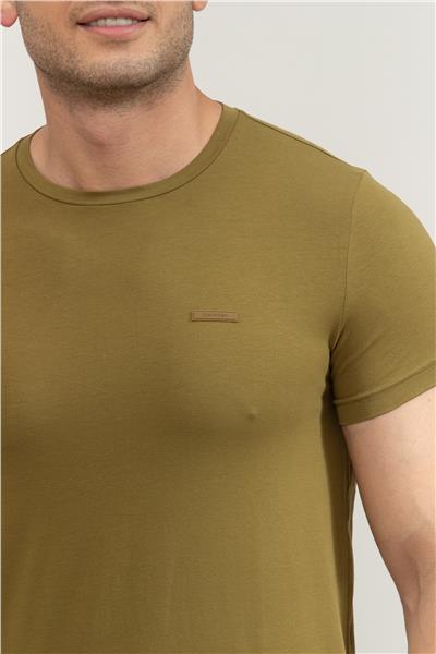Calvin Klein Erkek Bisiklet Yaka T-Shirt