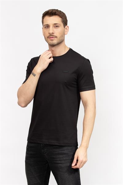 Calvin Klein Erkek Bisiklet Yaka T-Shirt Siyah