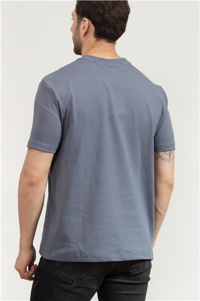 Calvin Klein Erkek Bisiklet Yaka T-Shirt Gri