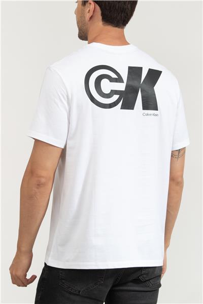 Calvin Klein Erkek Bisiklet Yaka T-Shirt Beyaz