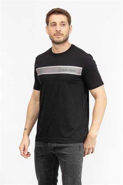 Calvin Klein Erkek Bisiklet Yaka T-Shirt Siyah