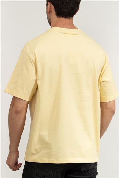 Calvin Klein Ss Hi Low Emb 16S Jersey Cn Tee Erkek Bisiklet Yaka T-Shirt