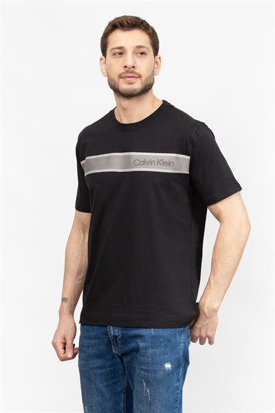 Calvin Klein Erkek Bisiklet Yaka T-Shirt Siyah