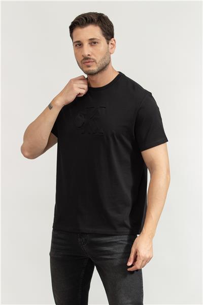 Calvin Klein Erkek Bisiklet Yaka T-Shirt Siyah