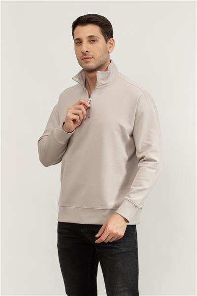 Calvin Klein Erkek Fermuarlı Sweatshirt