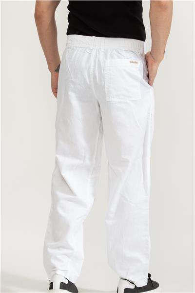 Calvin Klein Erkek Pantolon Beyaz