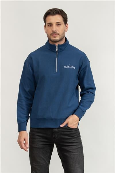 Calvin Klein Erkek Fermuarlı Sweatshirt