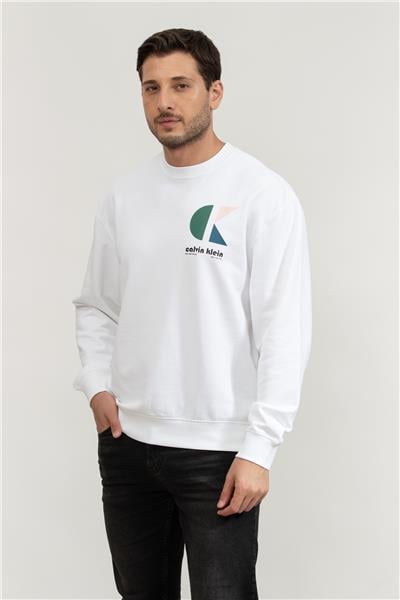 Calvin Klein Erkek Bisiklet Yaka Sweatshirt