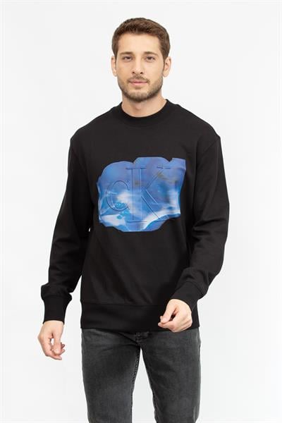 Calvin Klein Erkek Sweatshirt Siyah