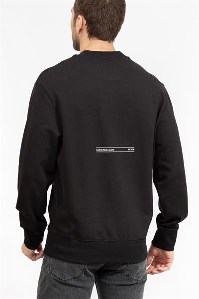 Calvin Klein Erkek Sweatshirt Siyah