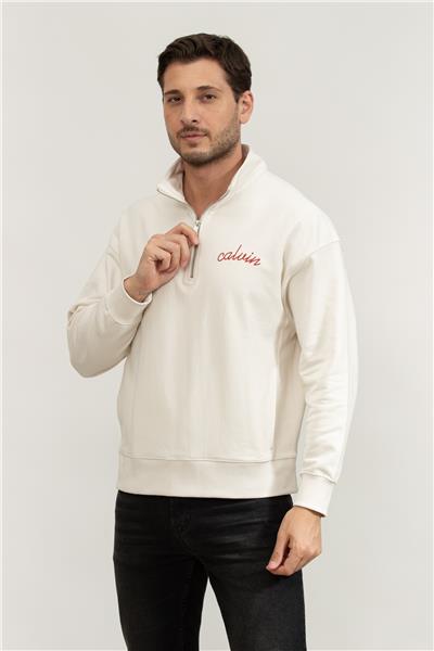 Calvin Klein Erkek Fermuarlı Sweatshirt
