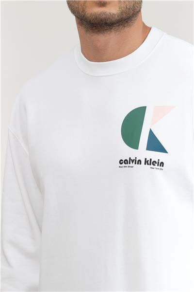 Calvin Klein Erkek Bisiklet Yaka Sweatshirt