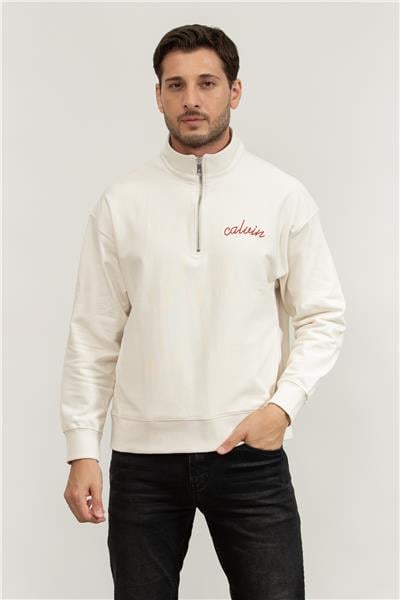 Calvin Klein Erkek Fermuarlı Sweatshirt