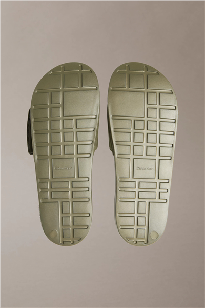 Calvin Klein Ess Slide Adj Monobr Erkek Terlik Bej