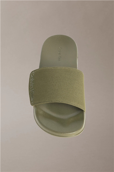 Calvin Klein Ess Slide Adj Monobr Erkek Terlik Bej