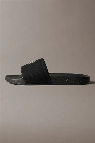 Calvin Klein Ess Slide Canvas Hdw Kadın Terlik Siyah